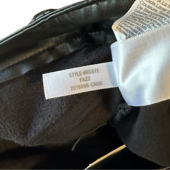 New! Madewell The Perfect Vintage Straight Jean: Faux Leather Edition - Picture 8 of 9